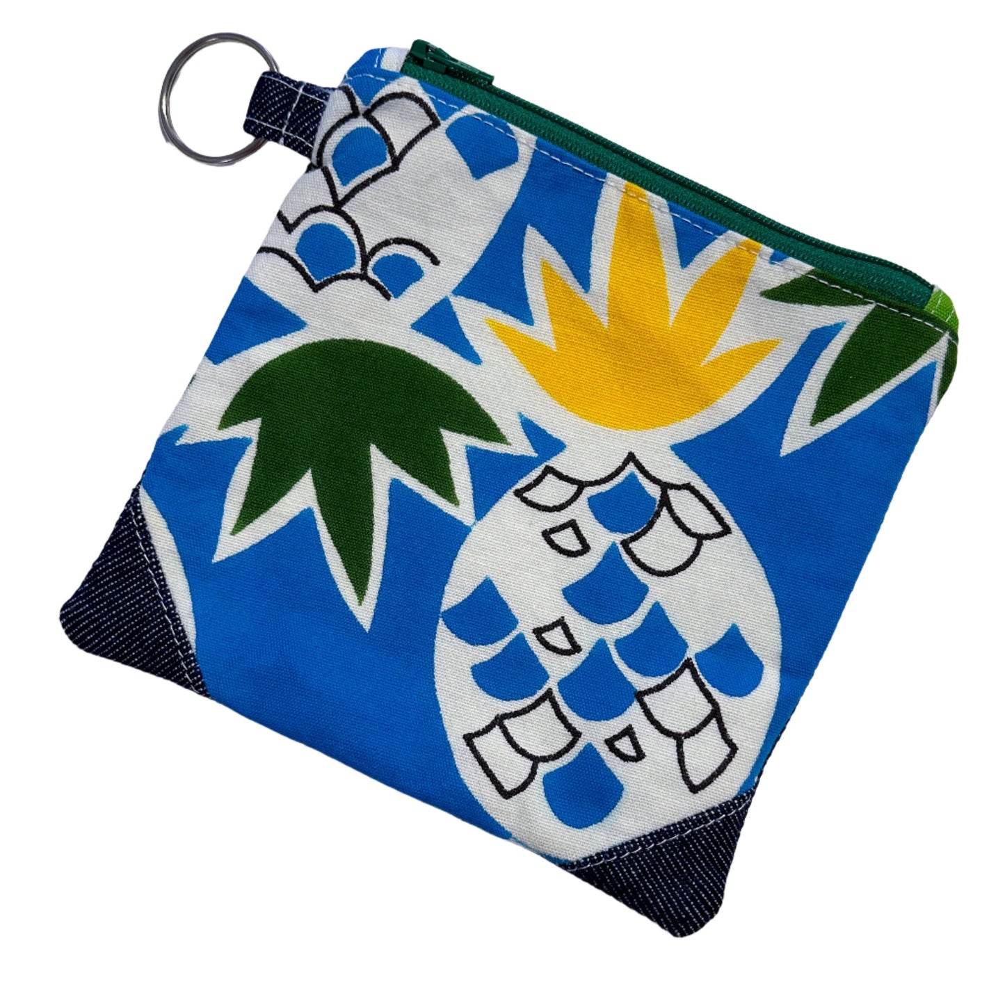 Vintage Hawaiian Fabric Small Zip Baglette