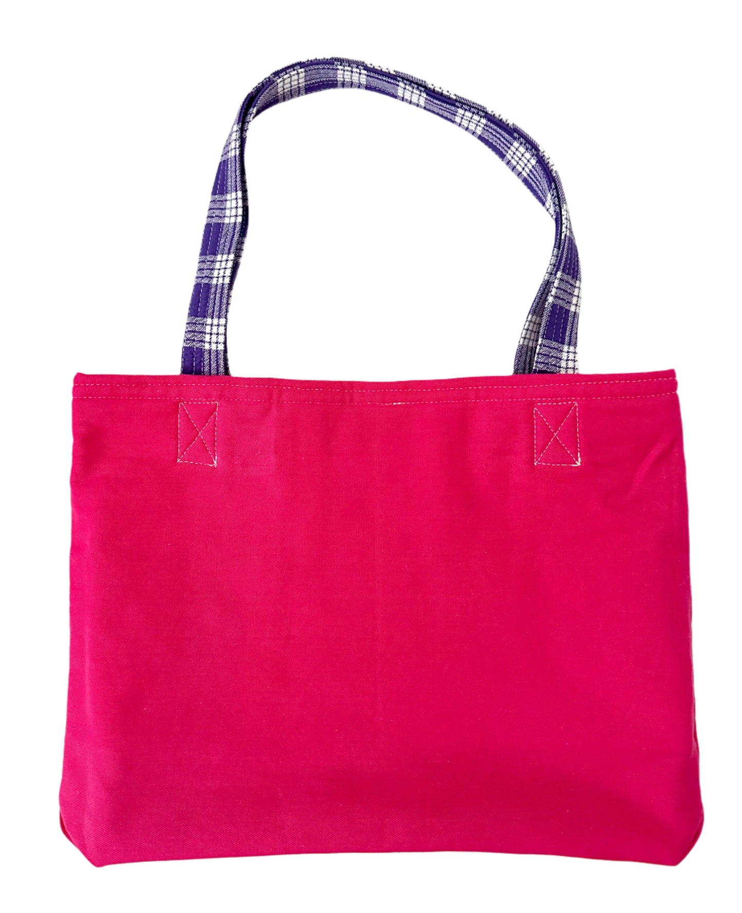 Small Patchwork/Purple Palaka Tote Bag