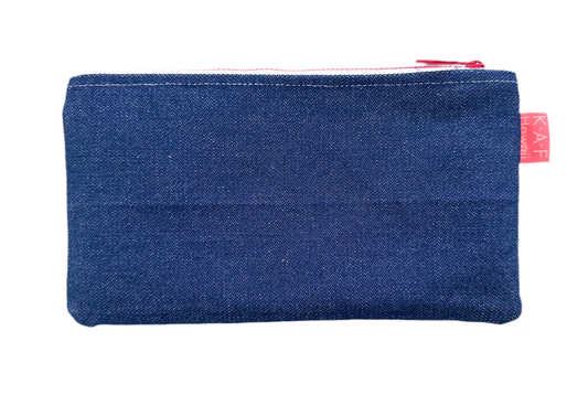 Vintage fabric quilt zip bag