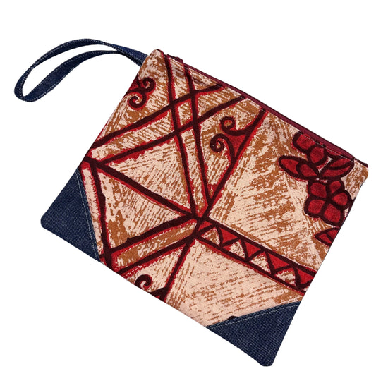 Vintage Hawaiian Fabric Zip Baglette