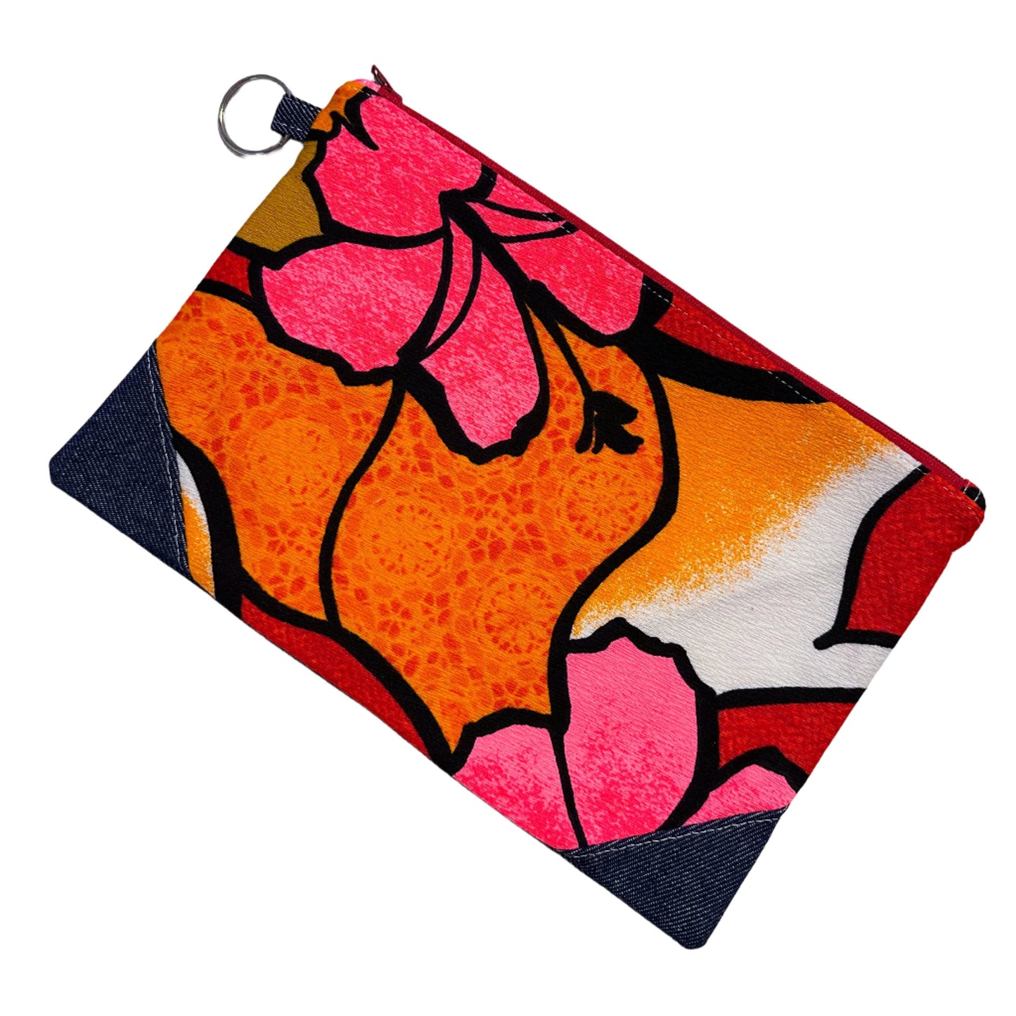 Vintage Hawaiian Fabric Zip Baglette