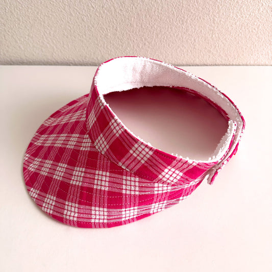 Sample Seconds Quality Magenta Palaka Wide Brim Visor