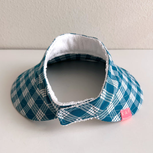 Dark Teal Palaka Wide Brim Visor