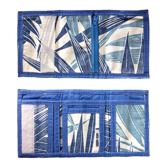 Aloha Shirt Trifold Velcro Wallet