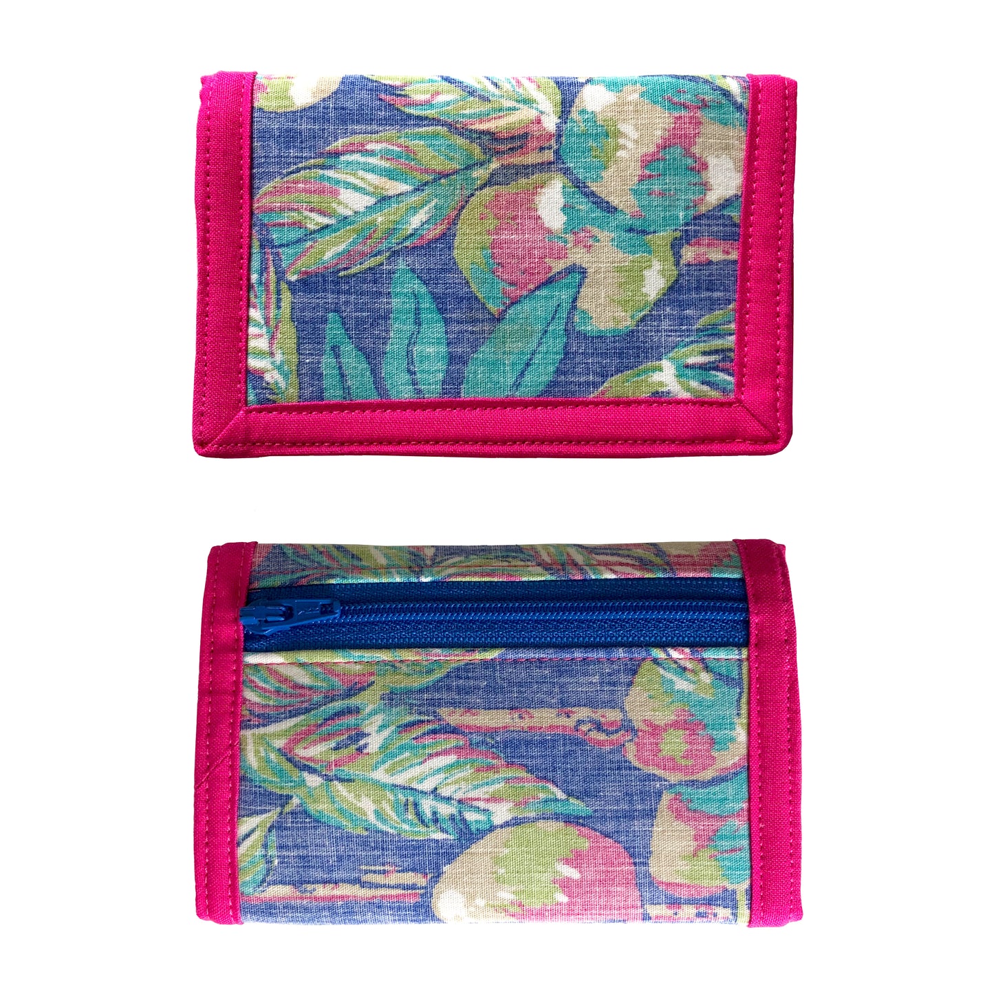 Aloha Shirt Trifold Velcro Wallet