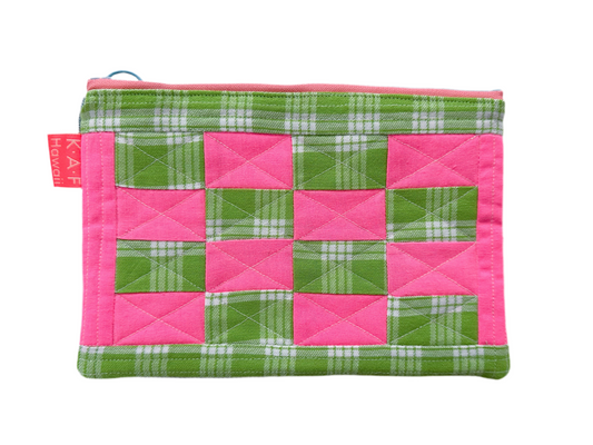 Neon quilt zip bag