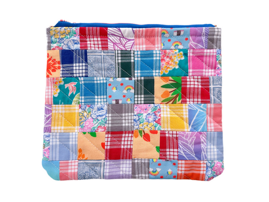 Mix + match quilt zip bag